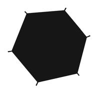 Trampoline Outdoor Cover, Sun Protection Top, 6ft/8ft/10ft/12ft/14ft Waterproof Black Cover For Outdoor Backyard Playground Nylon