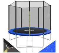 Tectake Trampoline - With Safety Net, Including Entry Ladder - 305 Cm