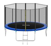 tectake Trampoline with safety net - 8ft trampoline, kids trampoline - 427 cm