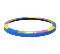 Trampoline Pad 366cm Dia x30cm Pink PE Foam Waterproof Universal 10ft Safe Cover