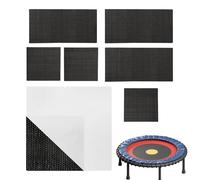 Trampoline Patch Kit - Repair Kit Trampoline, Mat Tear, Heavy Duty Adhesive Vinyl Patches, Sports Accessory Repairing Set | Easy Apply Patches for Round Square Rectangular Mats Outdoor Play