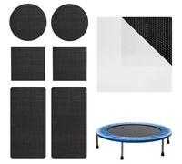 Trampoline Patch Repair Kit - Self-Adhesive Mat Tape Tear Fixing Kit | Durable Repair Spots with Multiple Shapes Design, Strong Adhesive Solution for Holes - Tears in Trampoline
