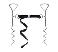 Trampoline Pikes - Basketball 2 Pieces Metal Tips, Tie Kit for Trampoline Poles, Heavy Trampoline Parts, Trampoline Walls with Adjustable Straps for the