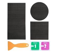 Trampoline Plaster Repair Kit | Tear Repair Patches | 3 Shapes Square Rectangular Round Adhesive Tape | Waterproof Trampoline Accessories for Permanent Maintenance