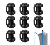 Trampoline Pole Caps - Enclosure Replacement Covers, Portable Bounce Parts | 3.1 X 1 Inch Secure Protective Pole End Caps for Net Hooks, Trampoline Safety, Outdoor Play Equipment, Supply