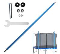 Trampoline Posts - Safety Replacement Part, Straight Tube Foam Coating, 2.5 cm Diameter + 1.2 mm Thickness, Alloy Steel Component - for Outdoor Jumping & Roof Safety