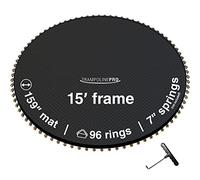Trampoline Pro Replacement Trampoline Mat 15ft Round Frame, for 96 Springs, 7" Spring Length, Fits All Same Size Brands, Mat has 159" Diameter w/ 96 Rings Springs Sold Separate UV & Safety Certified