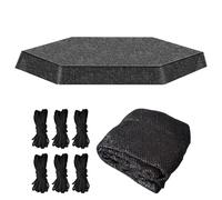 Trampoline Protective Cover,Cover - Round Sunscreen Trampolines - Backyard, Lawn, Playground, Patio, Beach, Garden And Plot, As Well As Outdoor
