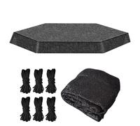 Trampoline Protective Cover - Leisure Equipment Protector | Trampoline Round Cloth | For Garden, Yard, Playground, Backyard, Lawn, Patio, Pl