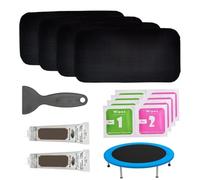Trampoline Repair Kit, Trampoline Repair Patch, Trampoline Repair Kit Rectangular Adhesive Trampoline Patch Repair Set Jumping Mat Fixing Kit with Glue