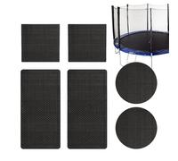 Trampoline Repair Patch Kit - Tear Fixing Patch for Jump Mat Safety Net Repair | Heavy Duty PVC Adhesive Patches with Strong Bond Glue, Weather Resistant Outdoor Solution 6.3x7.87x0.39 in