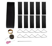 Trampoline Repair Patch Kit Triangle Ring Buckle Patch Trampoline Patch Repair Kit Trampoline Mat Repair Triangle Buckle Kit Trampoline Replacement Patch Heavy Duty Trampoline Patch Resistant
