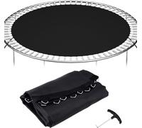 Trampoline Replacement Jump Mat 6FT/8FT/10FT/12FT/13FT/14FT/15FT/16FT - Durable Bounce Cloth with 80 Buckles & Spring Cover - Essential Trampoline Accessories