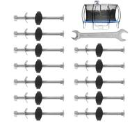 Trampoline Replacement Parts Stabilization Parts | Trampoline Netting Pole Screws Enclosure Awning Canopy Frame Roof for Tent Shed Swingset Carport Garden Gazebo Playground
