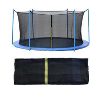 Trampoline Replacement Safety Net, 6FT 8FT 10FT 12FT 14FT 15FT 16FT Round Trampoline Enclosure Net, UV-Resistant, Kids Jumping Safety Enclosures Netting(12FT(366cm)-8Poles)