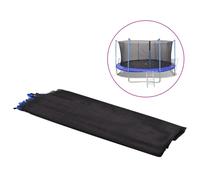 Trampoline Safety Net 3.05m Black PE 2.61x1.8m Zip Door 120cm Reinforced 6-Pole