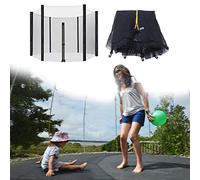 Trampoline Safety Net Replacement - Outdoor Round Garden Trampoline Enclosure Protection Set Mesh Netting for Enhanced Safety and Security
