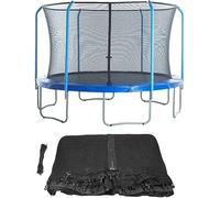 Trampoline Safety Replacement Net for 10ft, 12ft, 14ft Round Outdoor Enclosure, Durable Black Mesh, Unisex, Enhanced Safety for Kids & Adults