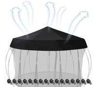 Trampoline Shade Cover - 600D Oxford Cloth Waterproof Sun Protection Tent