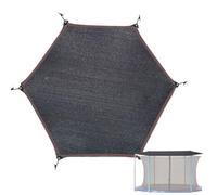 Trampoline Shade Cover Roof | 6ft/8ft/10ft/12ft/14ft Waterproof Black Nylon Cover | Sun Protection Canopy Protective For Outdoor Backyard Playgroun