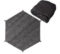 Trampoline Shade Coverage - Round Roof Net, UV Sun Protection, Outdoor Play Shelter for Kids Backyard | Birthday Event Tent with Feathers for Picnic Parties Community Gatherings Sunlight Shield