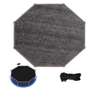 Trampoline Shade Net for 6FT-14FT Round Trampolines - Breathable Sun Protection Cover for Backyard Play Area UV-Resistant Durable Outdoor