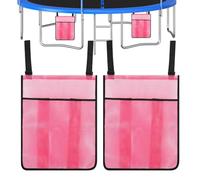 Trampoline Shoe Storage Bags - Large Capacity Organizer Set, Mesh Hanging Pocket Holders with Breathable Fabric Design, Easy Hook Attachment System, Ideal for Backyard Gym Park Pool Gear Storage