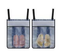 Trampoline Shoe Storage Bags, Set of 2 Large Capacity Organizer for Secure Equipment Storage, Multi Item Holding Function for Indoor Outdoor Use, Backyard, Park, Camping, Workout, 16.54x12.99x0.2inch