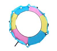 Trampoline Spring Cover Tear Resistant Thick,Yellow Blue Pink 1.4m | Waterproof oxford cloth,padded,weather/tear resistant,360-degree protection,easy clean,indoor/outdoor use,140cm