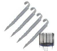 Trampoline Stakes, 4-Piece High Performance Trampoline Set, Universal Metal Ground , Outdoor Trampoline Swing, Fixed Ground Nails, Ground Stakes for Swings, High Performance Trampoline