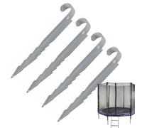 Trampoline Stakes - Universal 4pcs Heavy-duty Metal STent Pegs Ground Stake For Ground Outdoor Equipment Fixing Tool, Trampoline Anchors For Garden Yard
