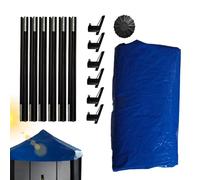 Trampoline Sun Shade Cover, Trampoline Umbrella - Waterproof UV Resistant Oxford Cover for Trampoline - Foldable Round Canopy Cover, Trap Sun Shade Cover