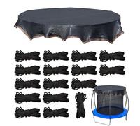 Trampoline Sunblock Shade Net - UV Resistant Canopy Cover, Weatherproof Mesh Sun Shade Tarp, Anti Leaf Top Cover | Outdoor Trampoline Protection Accessory For Backyard Playground Patio Garden