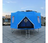 Trampoline Tent, 12FT Tent For Trampoline, Accessory, Round Cover With 8 Straight Poles, Protect From Wind And Sun, Weather For Rainy & Sunny Days
