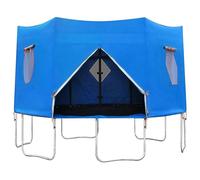 Trampoline Tent Cover, Foldable Trampoline Shade, Sun Proof Breathable, Weather Resistant for Rainy and Sunny Days, Fits 8 Pole Trampolines, Sturdy Design