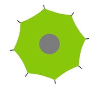 Trampoline Tent Cover - Trampoline Outdoor Tent,Protective Oxford Cloth Tarp Rainproof Waterproof Sunshade for Picnics Jumping Community Activities Waterparks Birthday