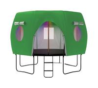 Trampoline Tent Cover xft Curved Poles, Waterproof UV Resistant Tent Cover | 210D Silver-coated Oxford Cloth Trampoline Shade For Outdoor Garden Backyard Playground Park, Include 6FT 8FT 10FT 12FT 14FT