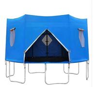 Trampoline Tent, Trampoline Top Round Shade Cover, Trampolines Sunshade, Foldable Design, Waterproof and Sunscreen for Birthday Parties, Picnics, and Community Activities (Blue, 10FT-8 Poles)