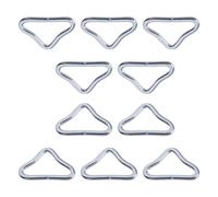 Trampoline Triangular Buckle - Triangular Ring Connectors Buckle | Triangle Trampoline Buckle Rings, V Rings for Jumping Bed 10 Pieces, Spring Connectors for