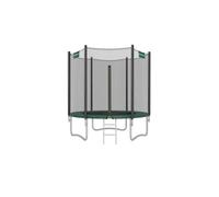 Trampoline with Enclosure Net, Safety Pad, Ladder, Dark Green / 6ft