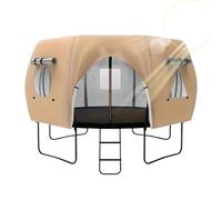 Trampolines Shade - 14 Ft Weather Resistant Cover, Sun Blocking Canopy, Outdoor Safety Tarp, UV Shield Fabric Shade Cloth | Oxford Cloth Round Trampoline Protection For Garden Lawn Backyard Playg