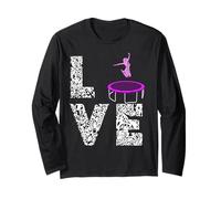 Trampolining Jumping Love Trampolinist Gymnastic Trampoline Long Sleeve T-Shirt