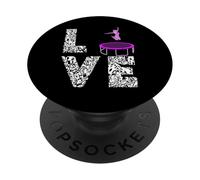 Trampolining Jumping Love Trampolinist Gymnastic Trampoline PopSockets Adhesive PopGrip