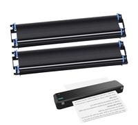 Tran-Transfer Thermal Ribbon | MT800 Carbon Ribbon 2 Rolls Ink Refill | Black Inkless Printer Ribbon for MT800 Printer, Thermal Transfer Ribbon 215m Portable A4