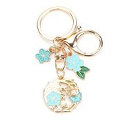 Tranbath Personalised Blue Pearl Flower Keychain, A Charming Gift for Women, Mum Birthday Gifts, Good Friend Presents and Thoughtful Gifts for Sisters and Aunts, Motivational Gifts for Women