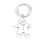 Tranbath Personalised Gingerbread Man Keychain, Creative Keyring Accessories for Women, Ideal as Gifts for Mum, Birthday Presents, Perfect for Friends and Couples, Motivational Gifts, Friend Gifts