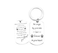 Tranbath Personalised Inspirational Double-Sided Stainless Steel Keychain, Unique Gifts for Women, Mum, Sister, Good Friend, Motivational Keepsakes for Birthdays and Special Occasions, Dog Mum Gifts