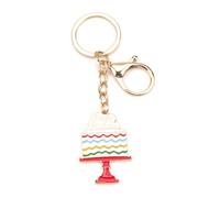 Tranbath Personalised Keychain Keyring with Birthday Cake Charm, Unique and Funny Gifts for Mum, Sister, Good Friend, Daughter or Aunt, Sentimental and Humorous Mum Gifts for Women