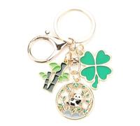 Tranbath Personalised Panda Keychain, Cute Swinging Panda Pendant Keyring for Women, Gifts for Mum, Good Friend, Sister, Birthday Presents and Travel Souvenirs, Friend Gifts for Women, Sister Gift