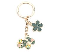 Tranbath Personalized Stainless Steel Keychain with Adorable Flower and Bee Design, Gift for Women, Mothers or Good Friends on Birthdays, Birthday Gift for Women, Gifts for Woman, Presents for Her
